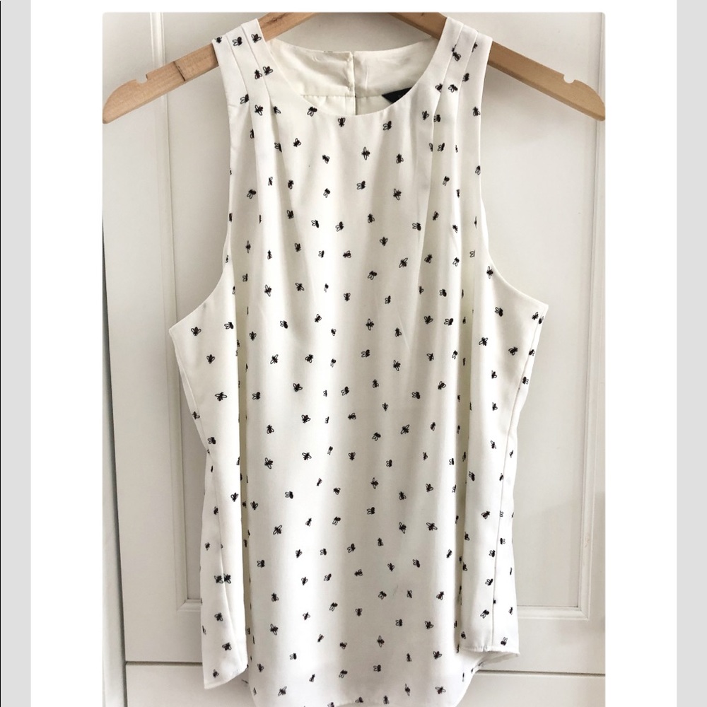 Banana Republic Sleeveless Print Blouse